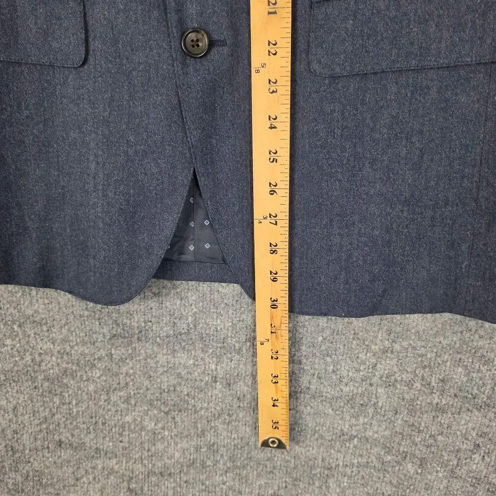 Bonobos Suit Mens 38R Marzotto Blue Wool Stretch 34x29 Standard 2 Piece Business